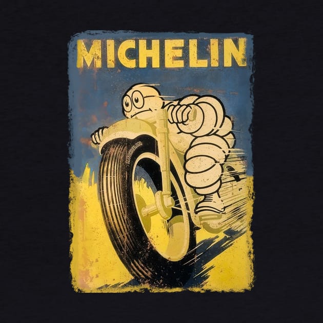Michelin motorcycle vintage sign by KUMAWAY